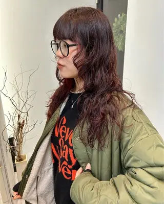 ロング パーマ くせ毛風パーマ🪡 hikariのヘアスタイル