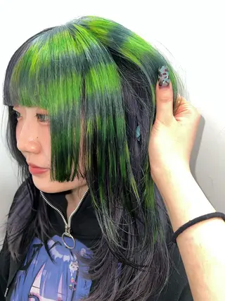 ミディアム 💥ウルフカット デザインあんな💥のヘアスタイル