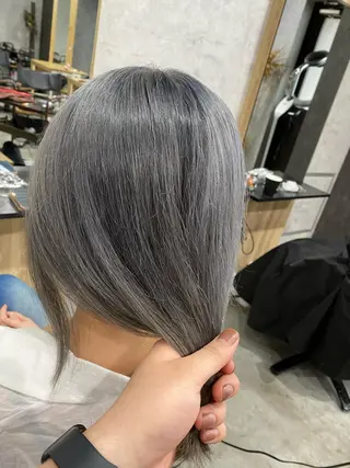 ミディアム カラー 髪質改善/レイヤー カット手塚奨のヘアスタイル