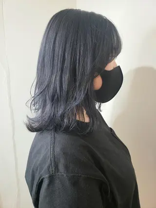 ミディアム 🇰🇷透明感×ハイ トーン🌟tomoのヘアスタイル