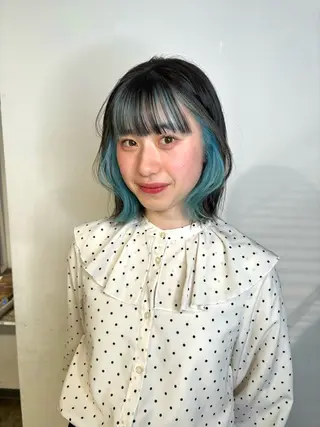 カラー 💫miyu💫デザ インカラー/アレンジのヘアスタイル