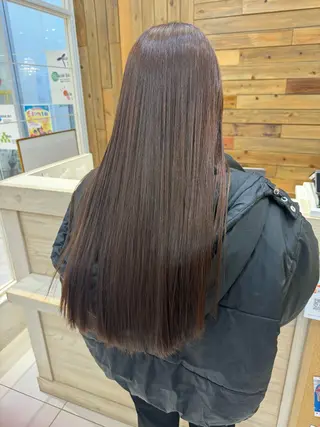 ロング ちぐさ/暖色/ ワンカラー🤍のヘアスタイル