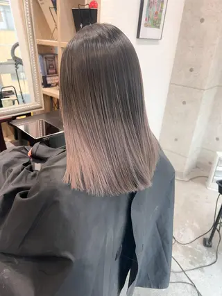 ミディアム カラー LITTY所属・レイヤー/髪質改善 /山永圭介のヘアスタイル