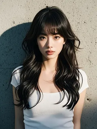 ロング ウルフカット 811 大阪梅田 ウルフのヘアスタイル