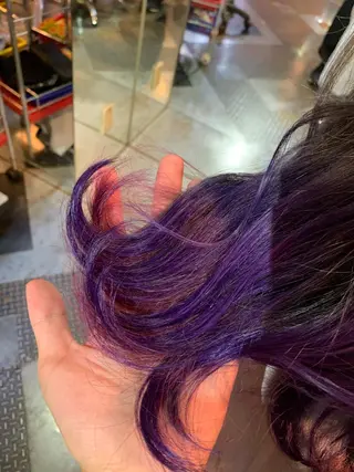 ミディアム カラー haco+所属・🌈派手髪エクステ ブレイズ🌈ひろとのヘアスタイル