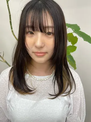 ロング 🧸顔まわりカット 🧸山形紗奈のヘアスタイル
