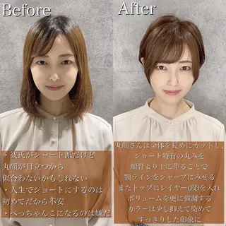 ショート カラー 女性が憧れる ショート/角田愛和のヘアスタイル