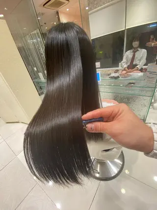 ロング ムトウセイマ/艶髪 /艶ケアWブリーチのヘアスタイル