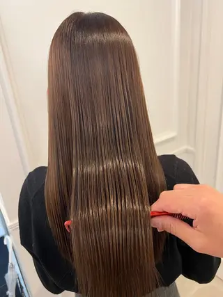 セミロング 艶髪/韓国レイヤー イノウエヒロキのヘアスタイル