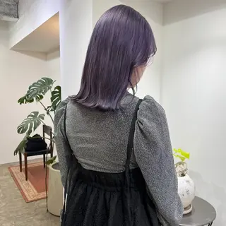 ミディアム カラー ハイトーン/心斎橋/ honomiのヘアスタイル