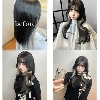 ロング メンズセンターパート 🇰🇷wakanaのヘアスタイル