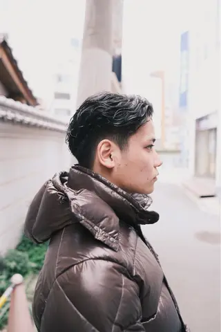 ショート パーマ メンズ GAKU /フェード /メンズ/難波のヘアスタイル