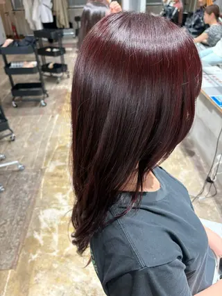 ロング カラー 玉置 七海のヘアスタイル