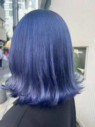 ミディアム カラー ヘアアレンジ Moana by HEADLIGHT所属・tomoka/ デザインカラー🌺のヘアスタイル