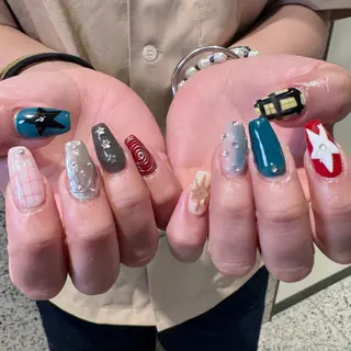 ネイル RIEKO🍒 ワンホン♡推しネイルのネイルデザイン