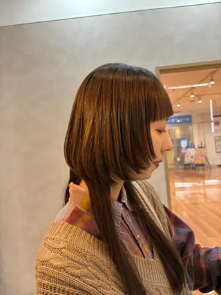 ロング 🦋もも/縮毛矯正 /髪質改善/艶髪🦋のヘアスタイル