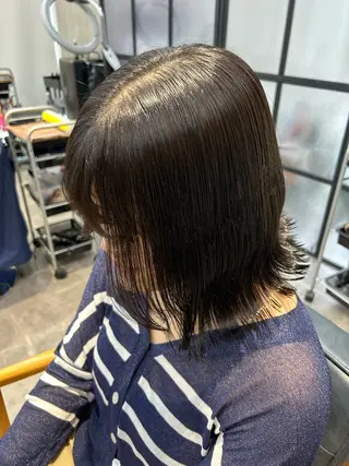 ミディアム カラー 韓国×髪質改善カラー 💎hinaのヘアスタイル