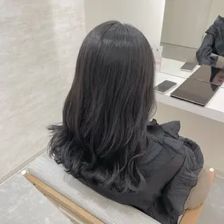セミロング カラー 髪質改善&ヘアケア /菊池琉那のヘアスタイル