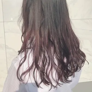 ロング カラー ヘアアレンジ 吉野 優子のマツエク・マツパデザイン