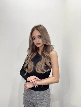 ミディアム プルエクステ/透明感 カラー✨KAZUKIのヘアスタイル