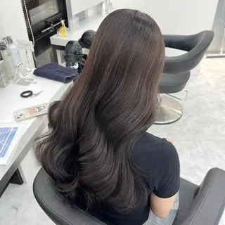 セミロング 透明感ヘア/ベージュ 🩶shiho🩶のヘアスタイル