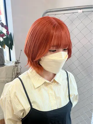 ショート カラー ヘアアレンジ 𝐠𝐢𝐫𝐥𝐲 𝐦𝐨𝐝𝐞🖤のヘアスタイル