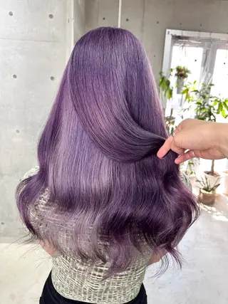 ロング カラー 名古屋のピンク好き かずくん🦩のヘアスタイル