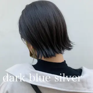 ミディアム カラー ヘアアレンジ ミニボブ/ブリーチ 🌈MISATOのヘアスタイル