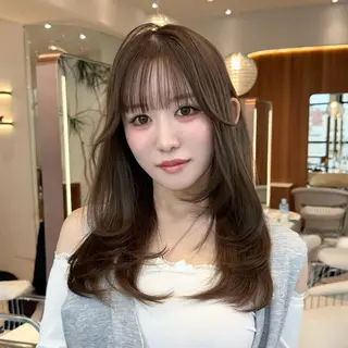 ロング 渋谷/韓国レイヤー 顔まわり特化マサキのヘアスタイル