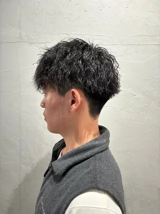 ショート メンズ/柏/パーマ/ チハヤのヘアスタイル