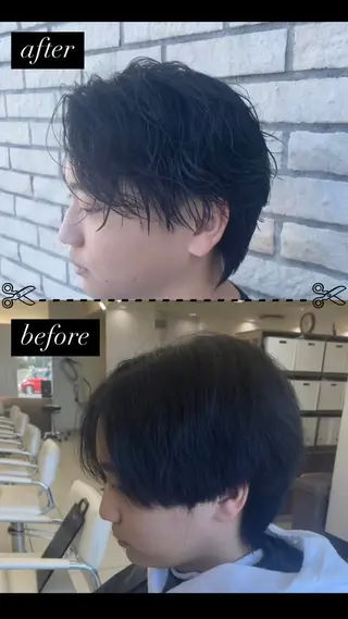 メンズ 成瀬メンズ パーマ清水大隼の眉毛・アイブロウイメージ