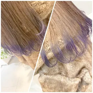 セミロング カラー 東北No.1完全個室 💐梶谷社長のヘアスタイル