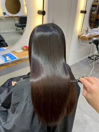 セミロング リキ/髪質改善 /縮毛矯正🫧のヘアスタイル
