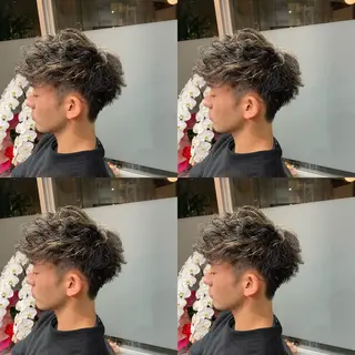 ショート カラー パーマ ✨髪質改善/ハイトー ン/艶髪高山のヘアスタイル