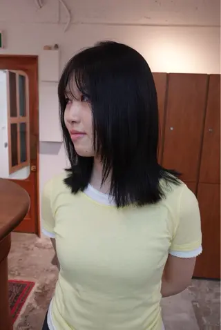 ミディアム カラー ENIEN MAKE'S 立川所属・Non/立川/暖色 🌏艶髪/Aujuaのヘアスタイル