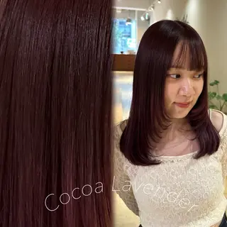 セミロング あゆみ︎︎✮／ 暖色カラー／博多のヘアスタイル