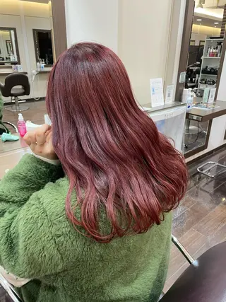 セミロング カラー メンズ/艶髪/カラー サクラ🌸のヘアスタイル