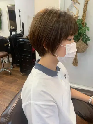 ショート 縮毛矯正/ショート/ レイヤー/畑中正敏のヘアスタイル