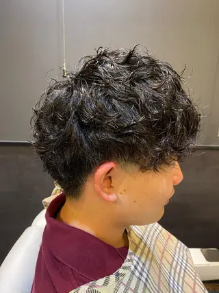 セミロング パーマ dunhill 斉藤 大樹/メンズカットのヘアスタイル