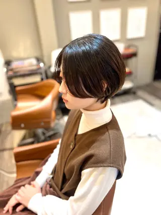 ショート カラー Realme  京都四条烏丸ドゥエby  yk所属・小塚 耀介✂︎ ショートボブ特化のヘアスタイル