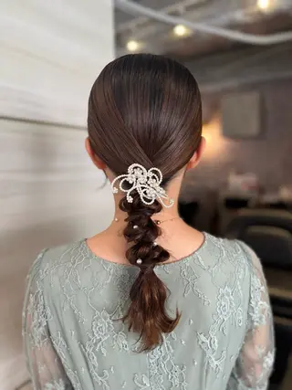 ロング ヘアアレンジ 🩶mana🩶艶髪 /カラーオンカラーのヘアスタイル