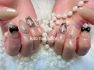 ネイル kao nail マグネット/長さだしのネイルデザイン