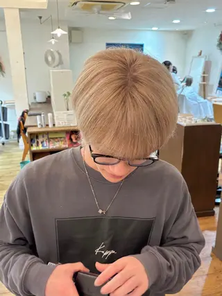 ショート カラー メンズ hair musee所属・musée 柱店のヘアスタイル