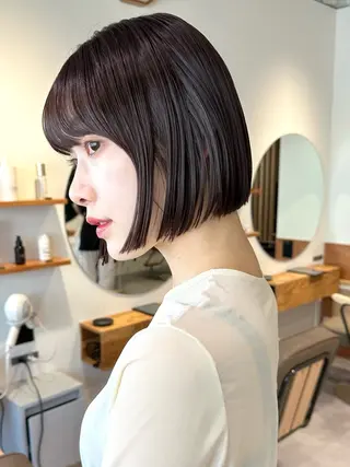 ショート sea by luvismけやき通り2号店所属・ボブ/ショート/ 縮毛矯正/岸本恭明のヘアスタイル