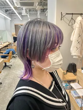 ショート SAEKI【ior 】北千住店ブリーチのヘアスタイル