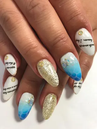 ネイル rukianail 新里のネイルデザイン