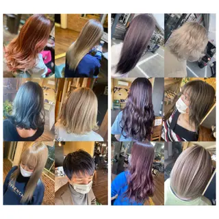 ロング カラー メンズ ハイライト/インナー /ブリーチ/レイヤーのヘアスタイル