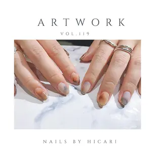 ショート カラー ネイル マツエク・マツパ illum hicariのネイルデザイン