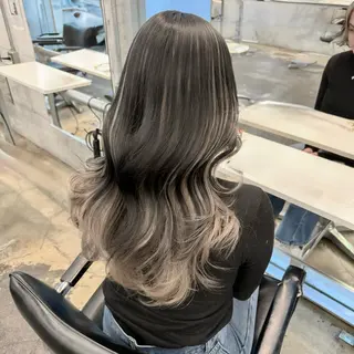 セミロング カラー ヘアアレンジ 💗💗韓国レイヤー yu-ki💗💗のヘアスタイル