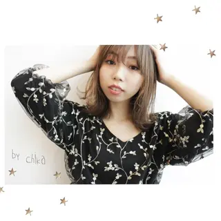 ミディアム salon AKIRA所属・市川 千夏のヘアスタイル